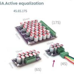 Ecualizador activo 6A, equilibrador de grupo completo Lifepo4, batería de litio 18650, transferencia de energía, condensador de ecualización 4S 6S 17S